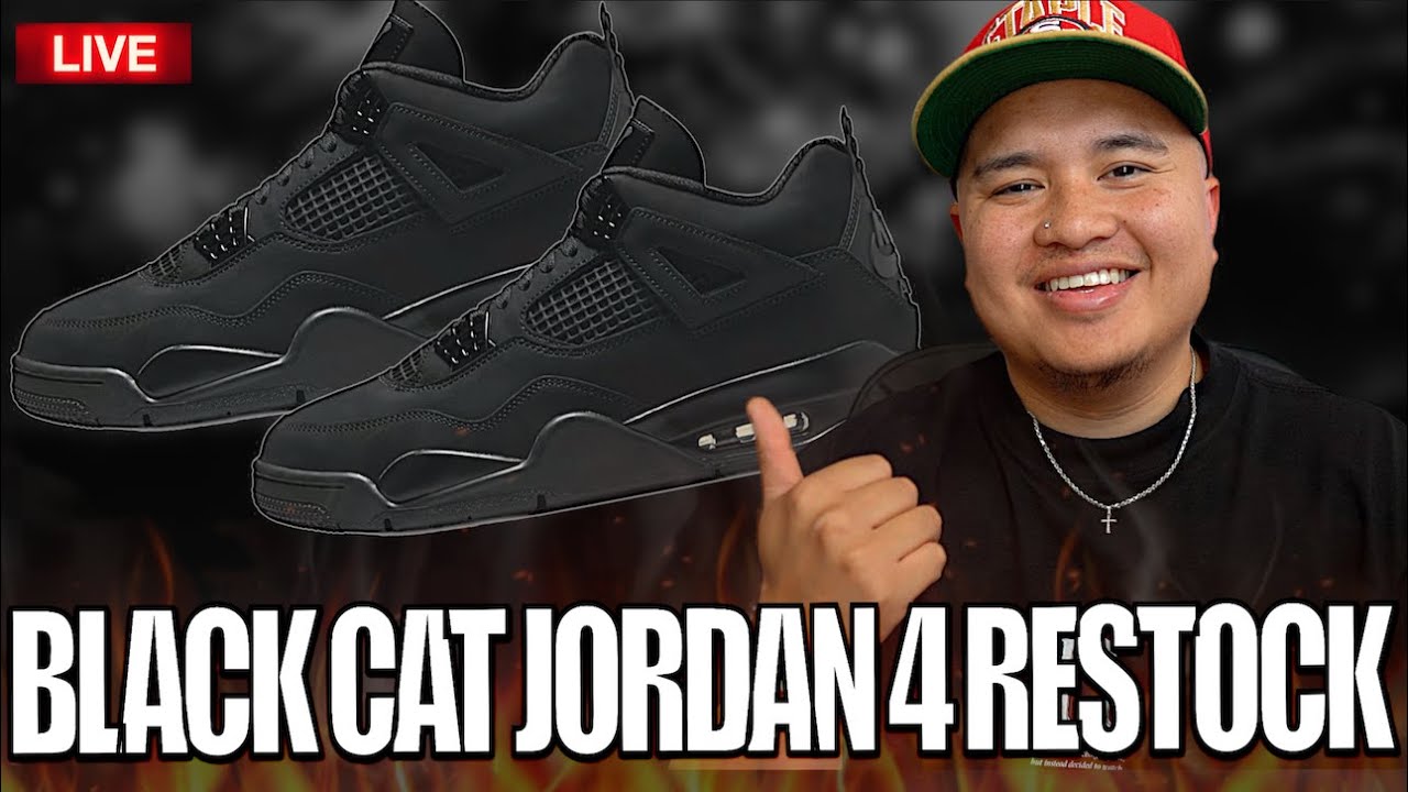 RESTOCK! AIR JORDAN 4 BLACK CAT!