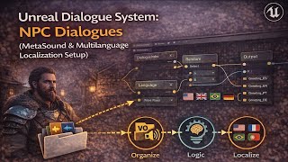 Unreal Dialogue System: NPC Dialogues (MetaSound & MultiLanguage Localization Setup) Part 1