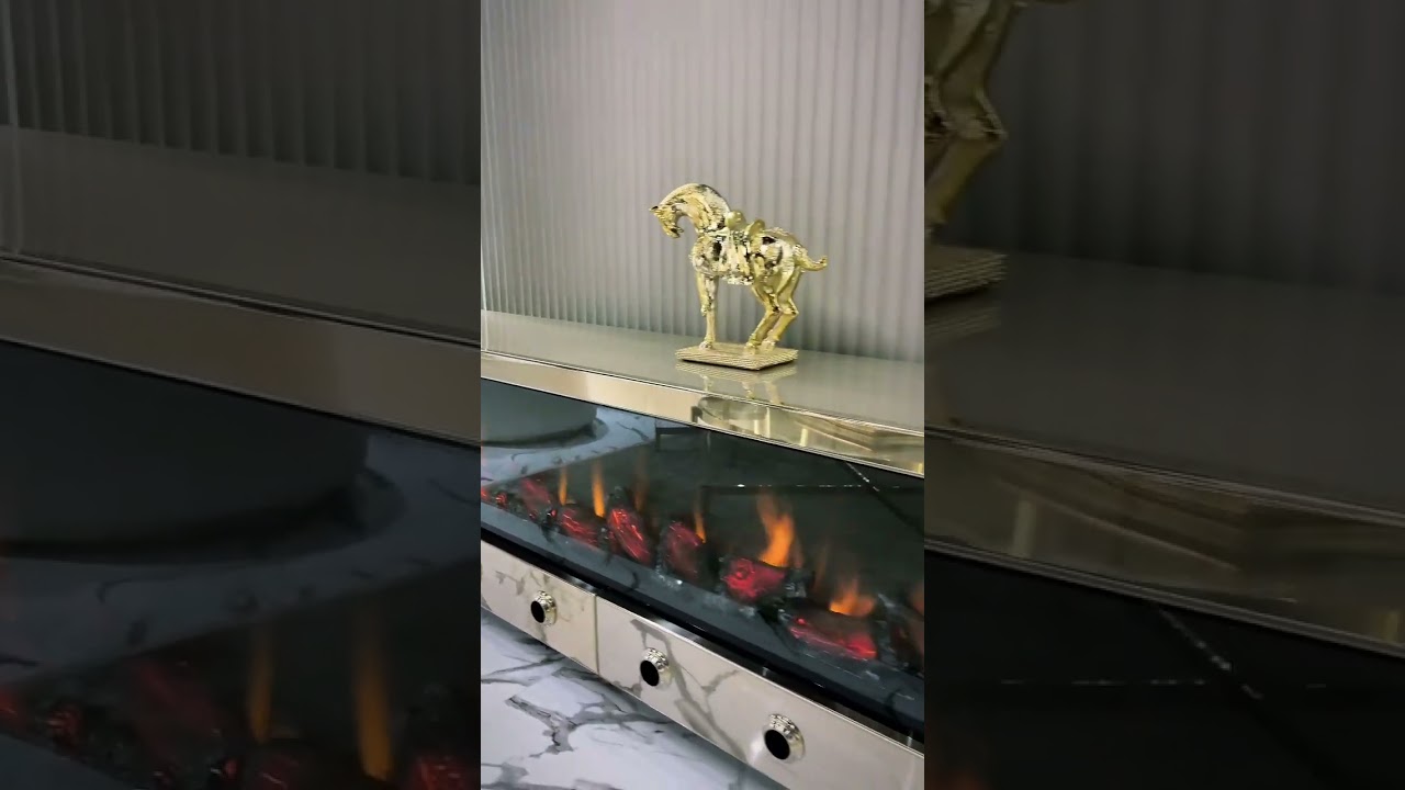 Gaze 155 cm Elektrikli Şömine Cam Çerçeve (Isısız) - Şömine