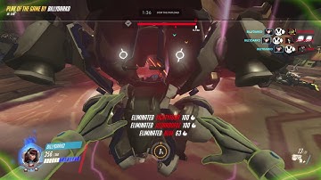 D.VA Ultimate hooked by enemy Roadhog!