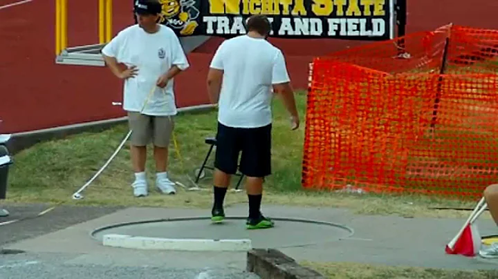 Matthew Oubre Junior Olympics 2011 Shot Put Throw #6