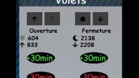 Décalage ouverture et fermetures des volets // Plugin virtuel/// Jeedom V4