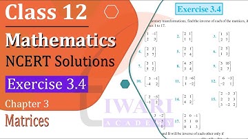 NCERT Solutions for Class 12 Maths Chapter 3 Exercise 3.4