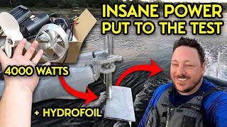 Monster Kayak Motor Test: Torqeedo Killer in the Water! Can we set a world Record?