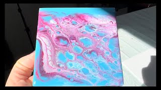 Swipe & Cell Resin on a Tile - Love these colours & effects