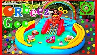 ORBEEZ CRUSH Gelli Baff Goo Paddling Pool Ball Pit Party with 5 Amazing Lalaloopsy Large Dolls