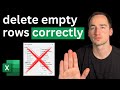 Fastest way to delete empty rows in excel new
