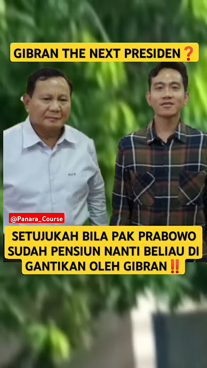 Gibran the next presiden RI❓#shorts
