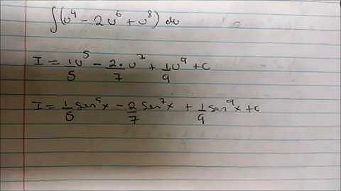 Integrals of Sin^mx Cos^mx When M and N are Even & Odd