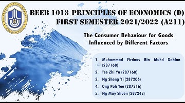 BEEB1013 PRINCIPLE OF ECONOMICS (Group 6 Video Presentation)