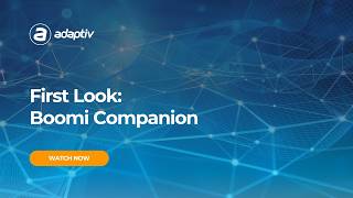 Adaptiv | First Look at Boomi Companion