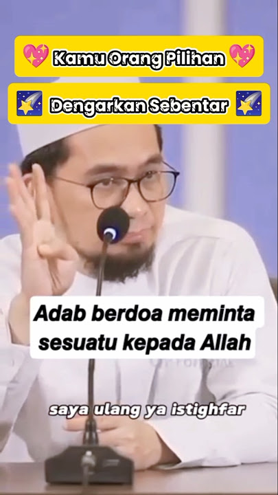Ucapkan ini kepada Allah saat meminta sesuatu #foryou #ustadzadihidayat #doapembukarezeki