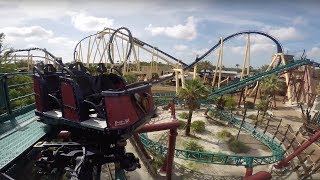 Cobras Curse Roller Coaster Back Row POV Busch Gardens Tampa! | BrandonBlogs