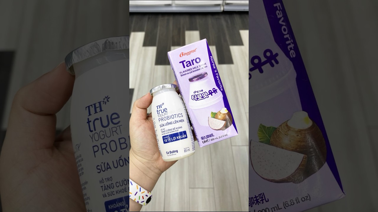 🤤🤤 Yogurt mix taro milk from 
