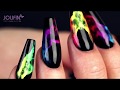 Nailart: „Neon Smoke“ mit dem neuen Jolifin LAVENI Neon-Pigmenten