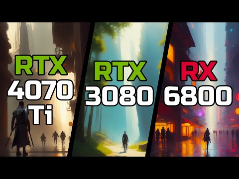 RTX 4070 Ti vs RTX 3080 vs RX 6800 - Test in 9 Games