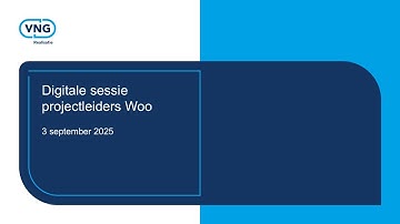 Grip op informatie: Digitale sessie projectleiders Woo 3-9-2025