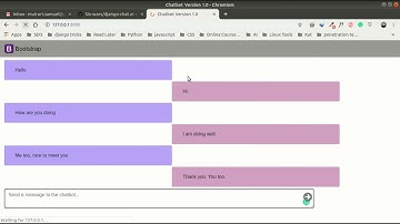 Create a ChatBot with Django using VueJS and Ajax (Version 1) and jQuery and websockets (Version 2)
