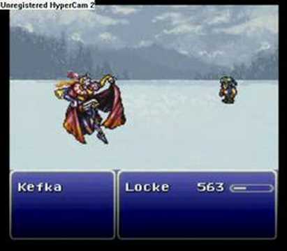 FFVI. Locke Solo. Boss Battles #5. Kefka