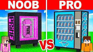 NOOB vs PRO: PRIME vs FEASTABLES VENDING MACHINE Build Challenge in Minecraft