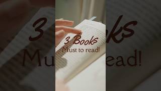 These are ONE OF THE  must read books Comment down below whats your favourite ?bookreview books