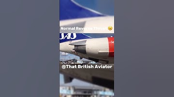 Normal Reverse Thrust Vs Target Reverse Thrust| #shorts #planes #aviation
