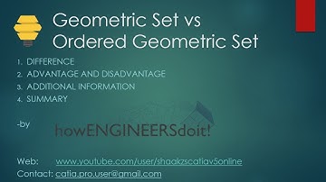 All about Ordered Geometric set vs Geometric set difference by howENGINEERSdoit!