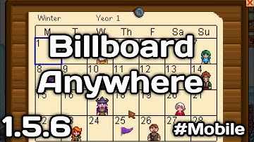 Stardew Valley Mod •|• Billboard Anywhere (Smapi Alpha Mobile 1.5)
