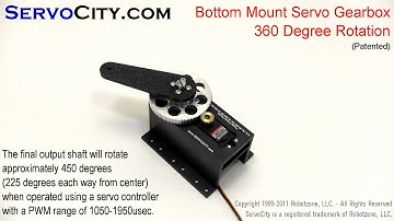 ServoCity.com Bottom Mount Gearbox 360 Degree Rotation