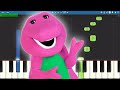Barney - I Love You Song - Piano Tutorial