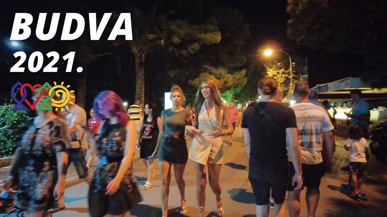 Budva Leto 2021 Noć, Šetalište, Stari Grad, Marina / Budva Summer Night 2021