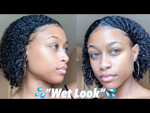 I Finally Tried The Wet Look On My Natural Hair | Short, Thick 3C Hair -  Youtube