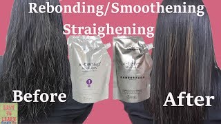loreal hair smoothing treatment at home ll how to do permanent hair  straightening at home - YouTube