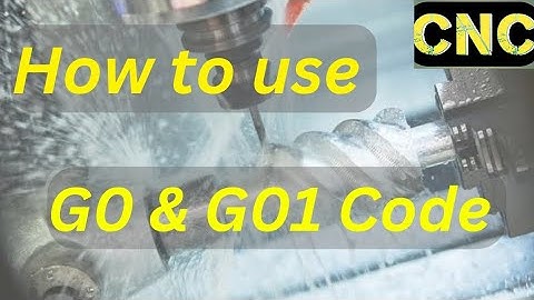 #How to use G00 & G01 Code in cnc program....# G00 & G01 kay hai...