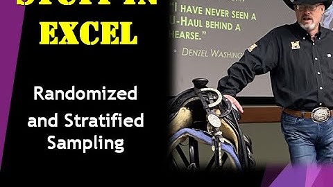 Random Sampling and Stratification in Excel