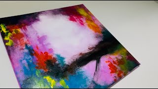 Get to your subconscious mind by using self impression abstract painting #abstractpainting #art