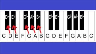Vignette de la vidéo "Piano Notes and Keys - Piano Keyboard Layout - Lesson 2 For Beginners"