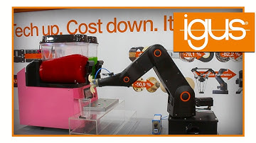 Slush-Ice- Roboter | Automatisierte Slush-Ice- Ausgabe mit robolink® DP Gelenkarmroboter