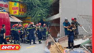 Cảnh sát bất chấp nguy hiểm, nỗ lực cứu nạn nhân trong vụ sập nhà 4 tầng ở TP.HCM | ANTV