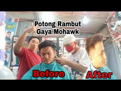 POTONG RAMBUT  GAYA  MOHAWK  2021  YouTube