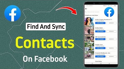 How To Find And Sync Contacts On Facebook (Android)