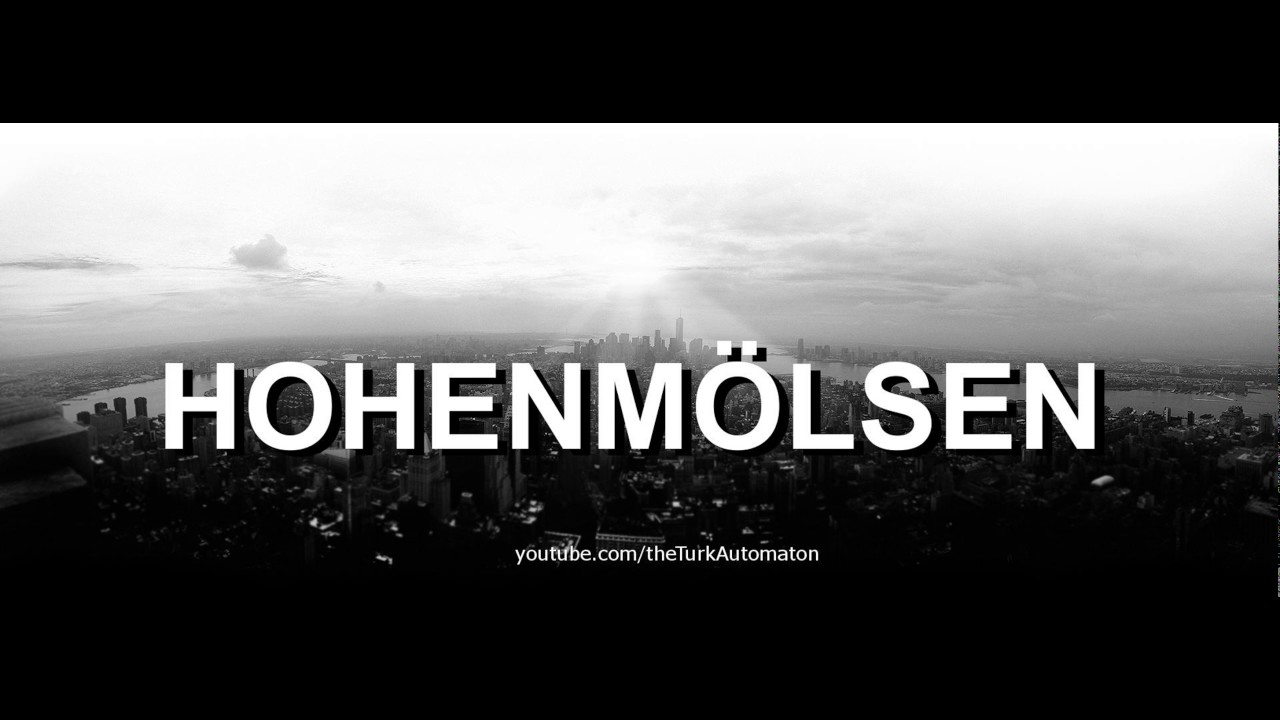 How to Pronounce Hohenbrunn (Germany) 