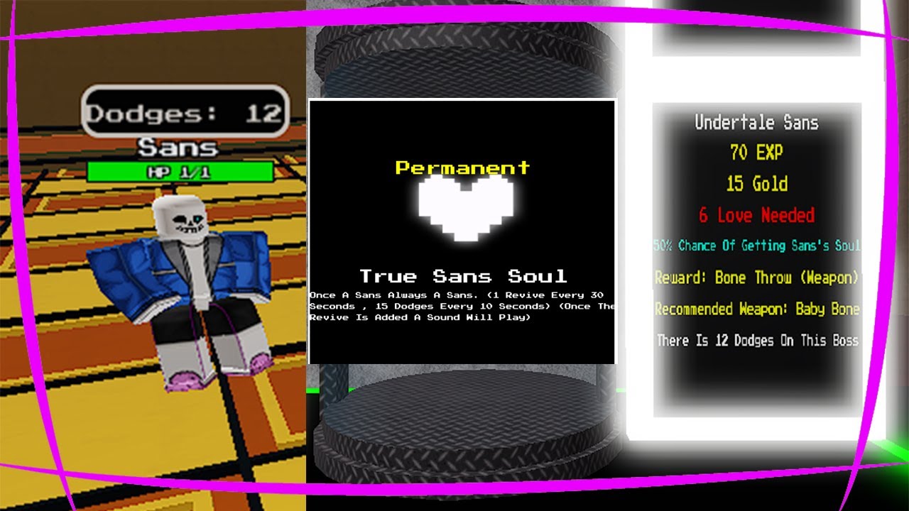 Undertale: Last Chance 2 : How to get True Sans Soul +Strategy 