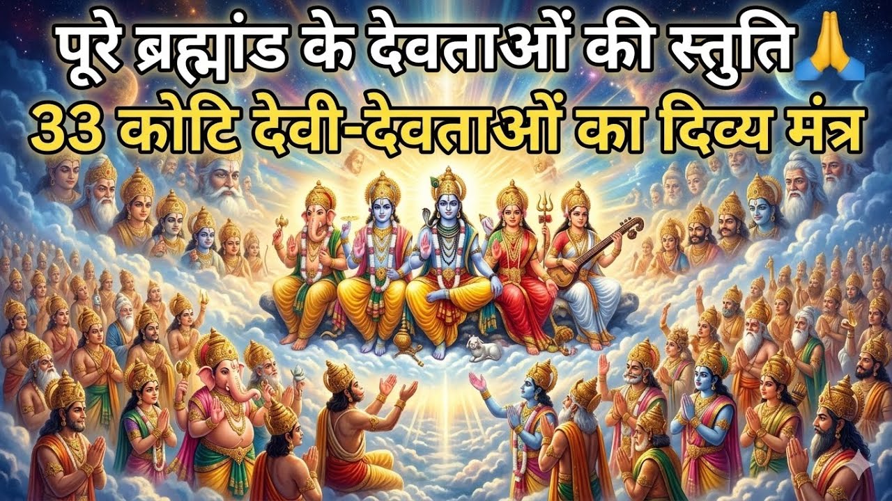 पूरे ब्रह्मांड के देवताओं की स्तुति 🙏 33 कोटि देवी-देवताओं का दिव्य मंत्र Powerful Miracle Mantra