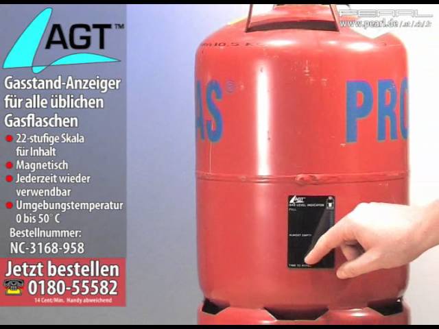 Gasstand-Anzeiger für alle üblichen Gasflaschen (Gas Level Indikator) 