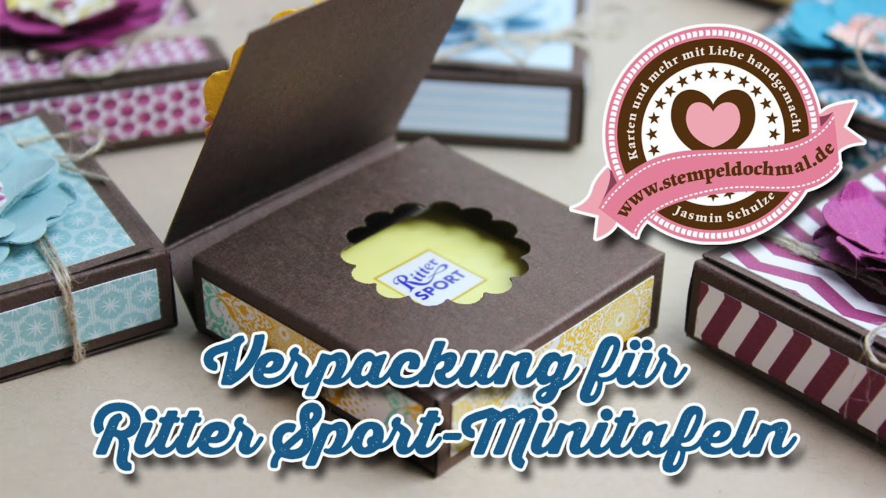 Tutorial Verpackung Fur Ritter Sport Mini Mit Stampin Up