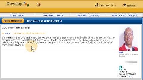 CSS styling a Flash dynamic website -  Actionscript 3.0 html Text tutorial