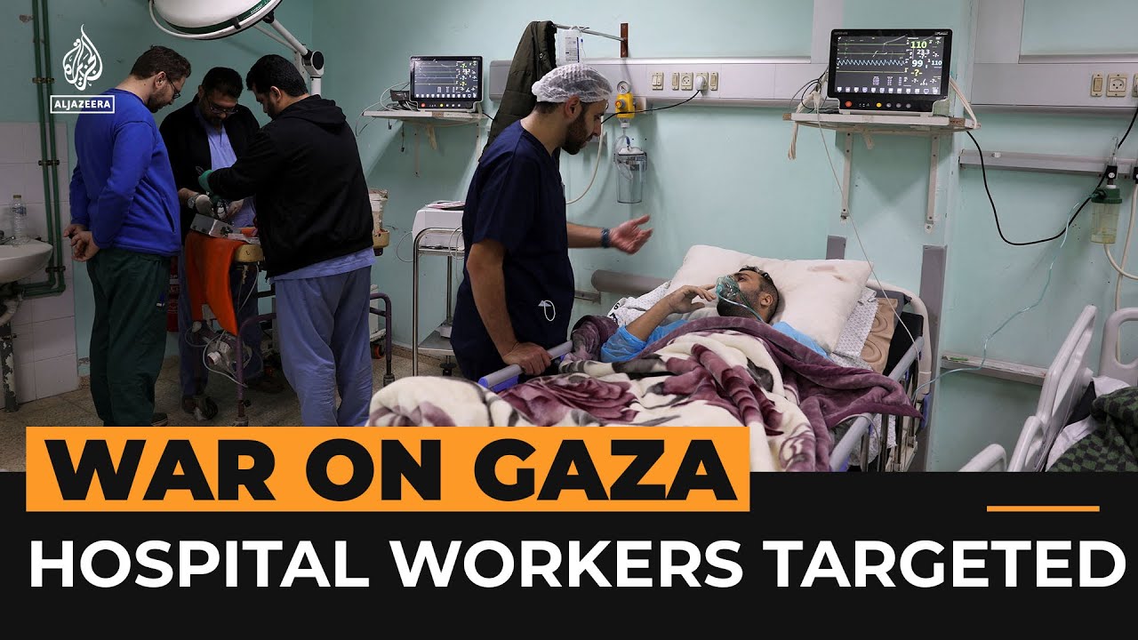 قناصة إسرائيليون يقتلون مدنيين ويطلقون النار على مسعفين في مستشفى بغزة | قناة الجزيرة الإخبارية