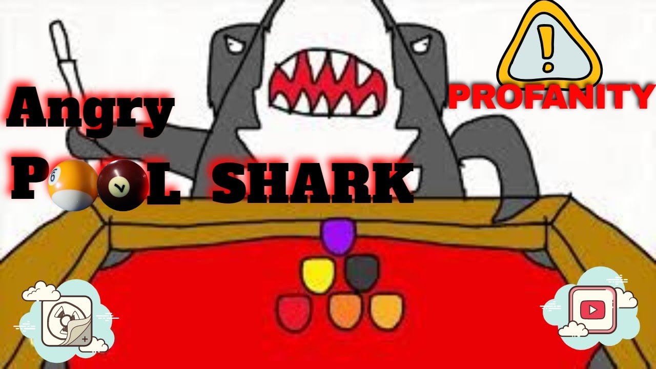 Angry pool shark animation (flipaclip) - YouTube