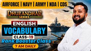 English Vocabulary Class 19 | NDA,CDS,Airforce, Navy Exam Preparation By Sandeep Bhaiya #vocabulary